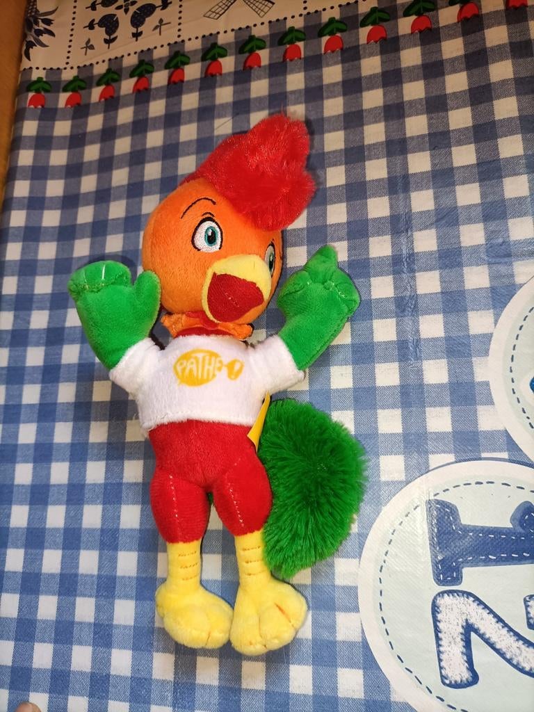 Pathé bioscoop haan knuffel 23 cm groot, Ophalen of Verzenden, Zo goed als nieuw, Overige typen