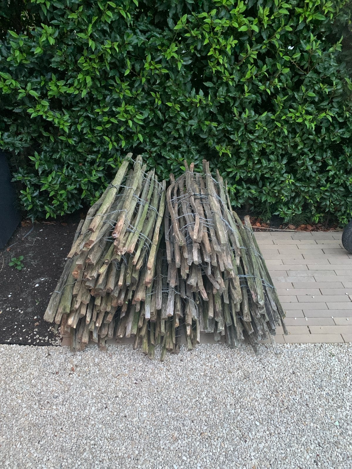Schapenhek 5 meter lang, 90 cm hoog - 5 stuks, Tuin en Terras, Tuinhekken en Hekwerk, Ophalen, Gebruikt, Hout, Tuinhek