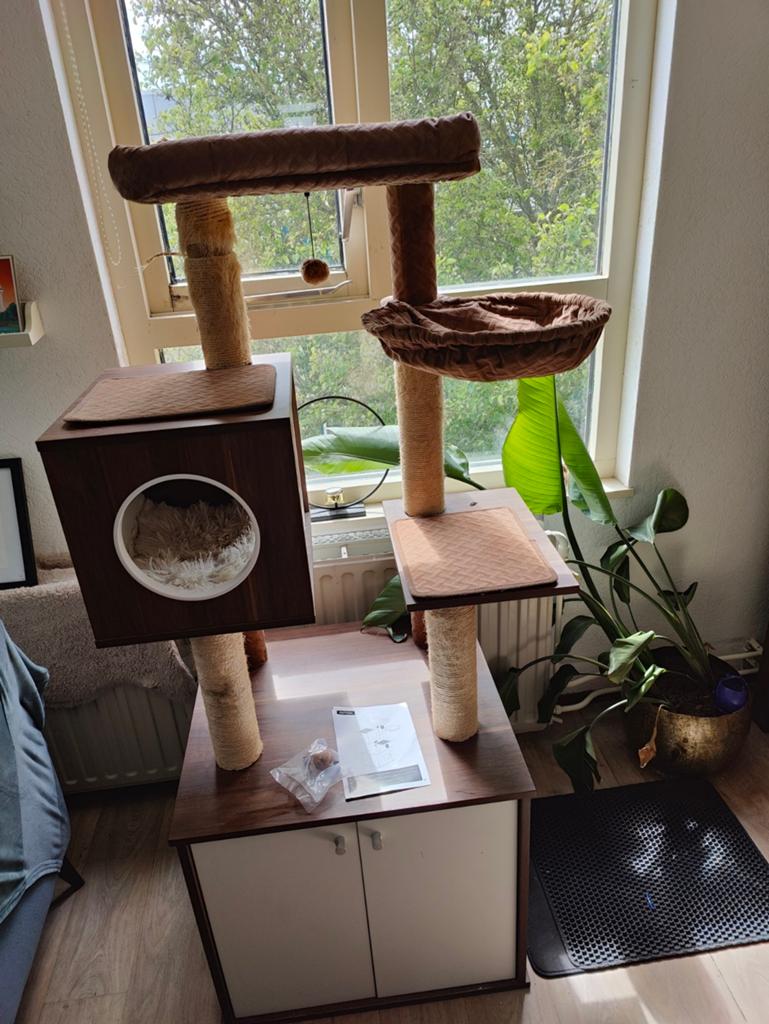 Krabpaal; Wegens overlijden van mijn geliefde poes te koop, Dieren en Toebehoren, Ophalen, Gebruikt, Krabpaal