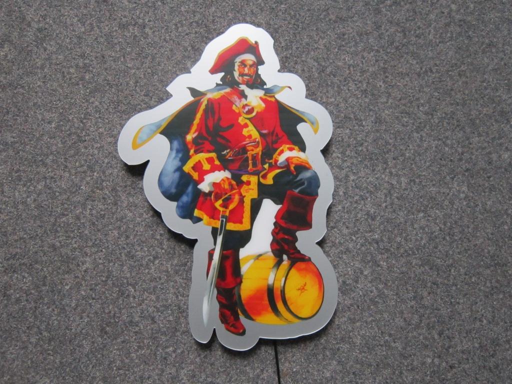CAPTAIN MORGAN LED LICHTRECLAME, Ophalen, Zo goed als nieuw, Lichtbak of (neon) lamp
