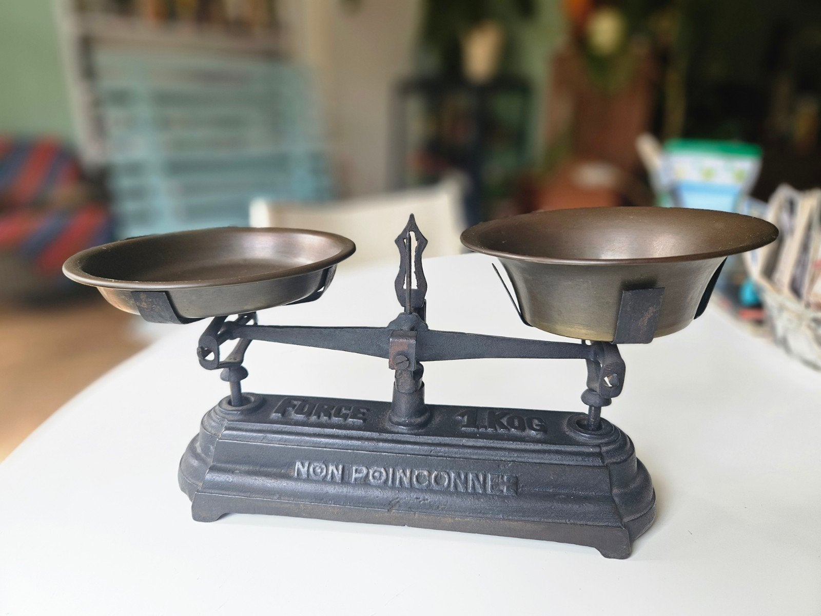 Antieke Roberval balans weegschaal, Antiek en Kunst, Ophalen of Verzenden