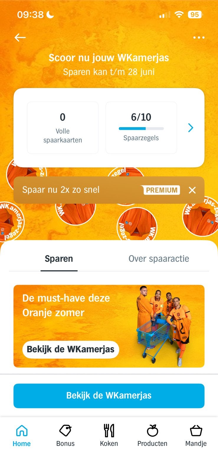 6 ah wkamerjas zegels, Albert Heijn, Ophalen