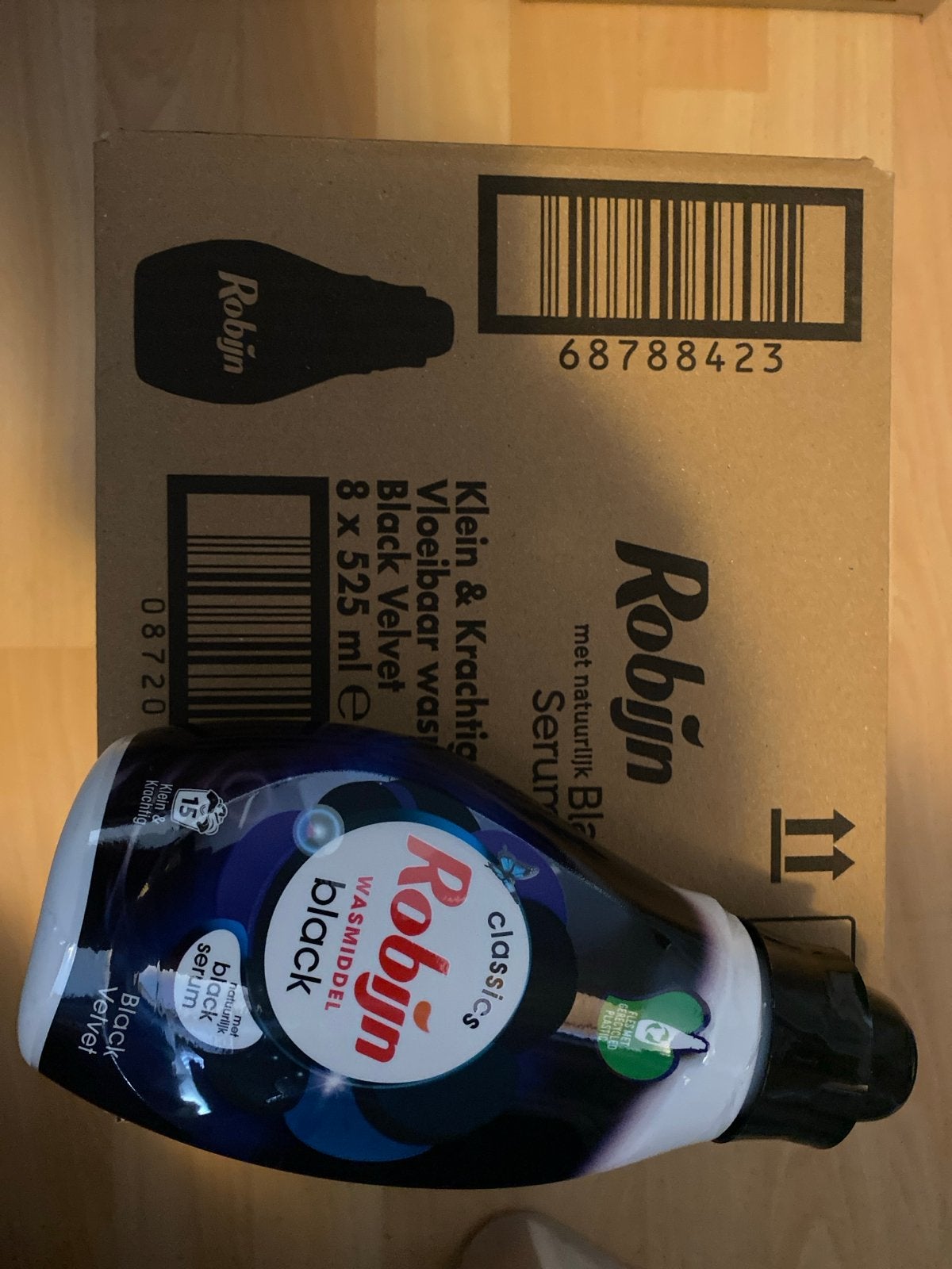 Robijn Classics Black Velvet Vloeibaar Wasmiddel 8x525ml, Ophalen of Verzenden, Nieuw