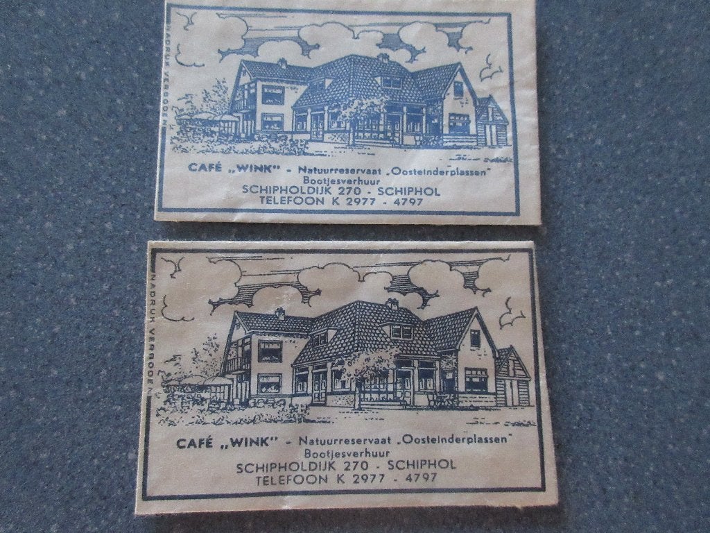 2 x Schiphol, café Vink /natuurreservaat Oosteinderplassen, Verzenden, Nederland