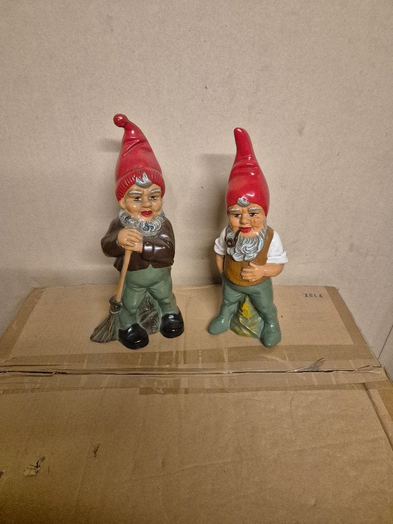Unieke Set Vintage Heissner Tuinkabouters, Tuin en Terras, Ophalen of Verzenden, Zo goed als nieuw, Overige materialen