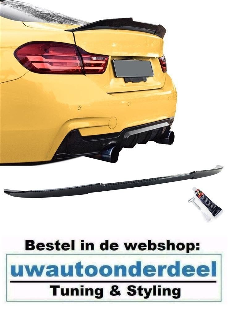 Achterklep Ducktale Spoiler Carbon Look Voor Bmw 4 Serie F32, Verzenden, Automotive Parts, A.parts@hotmail.nl, Trasmolenlaan 12 3447 GZ Woerden