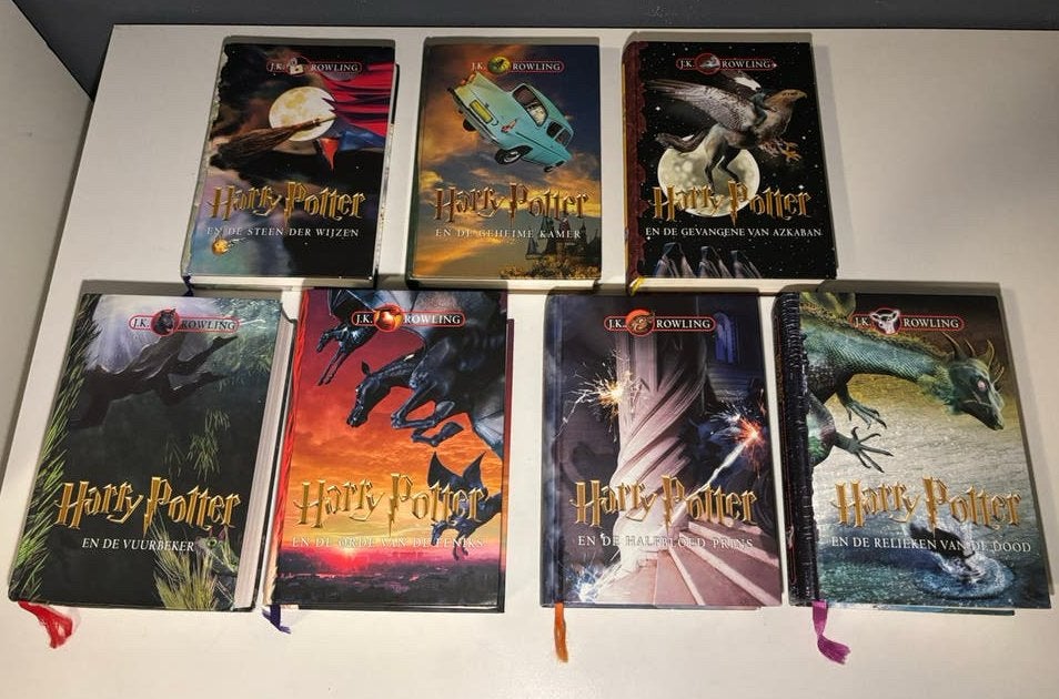 Harry Potter complete boeken set hardcover (deel 1 t/m 7), Boeken, Ophalen of Verzenden, Zo goed als nieuw