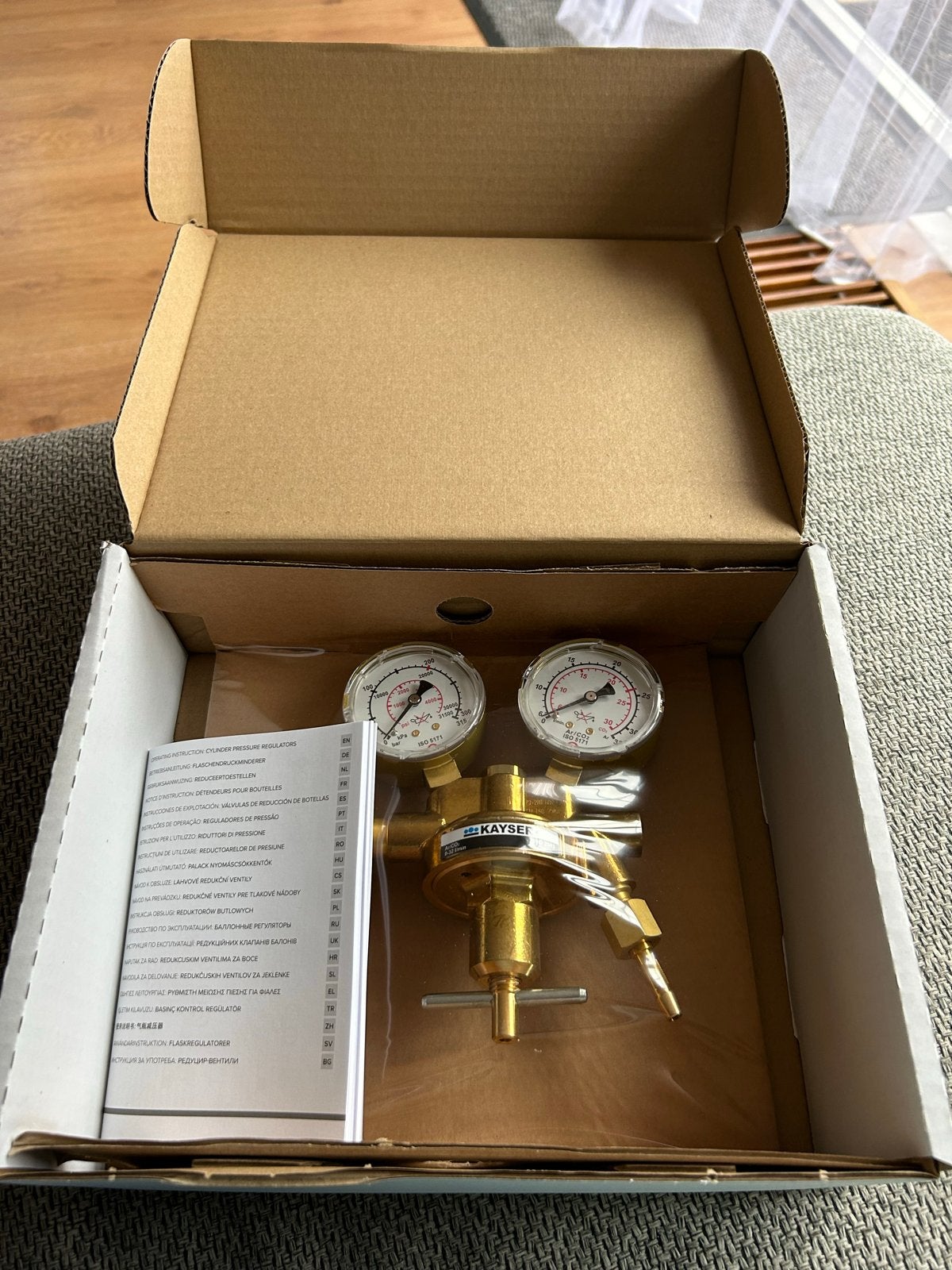 Kayser Reduceerventiel K10 Argon/CO2 - Nieuw in doos, Ophalen of Verzenden, Nieuw, Co2