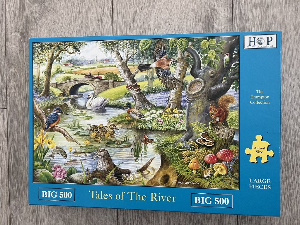 Hop puzzel Big 500 XL - Tales of the river -, Ophalen of Verzenden, 500 t/m 1500 stukjes, Gebruikt, Legpuzzel