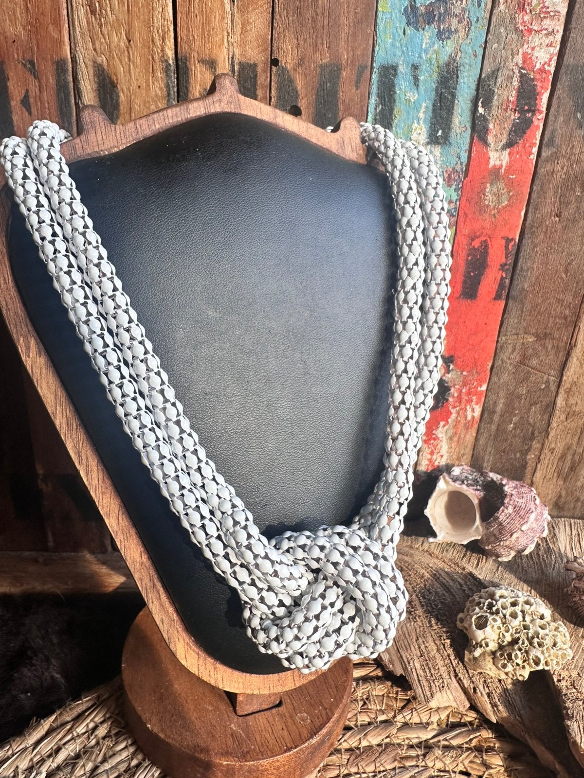 Mesh Knoopketting – Boho Ibiza Festival Style / nieuw, Ophalen of Verzenden, Nieuw, Overige materialen
