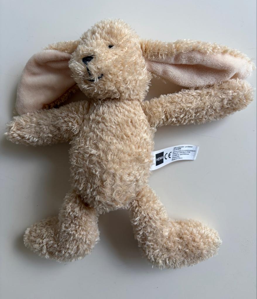 HEMA konijn knuffel -, Kinderen en Baby's, Speelgoed | Knuffels en Pluche, Hema, Konijn, Ophalen of Verzenden, Middelgroot (20 tot 80 cm)