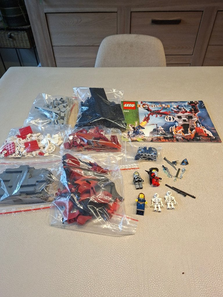 Lego castle 7093 skeleton tower, Bionicle, Lego, Ophalen of Verzenden, Zo goed als nieuw