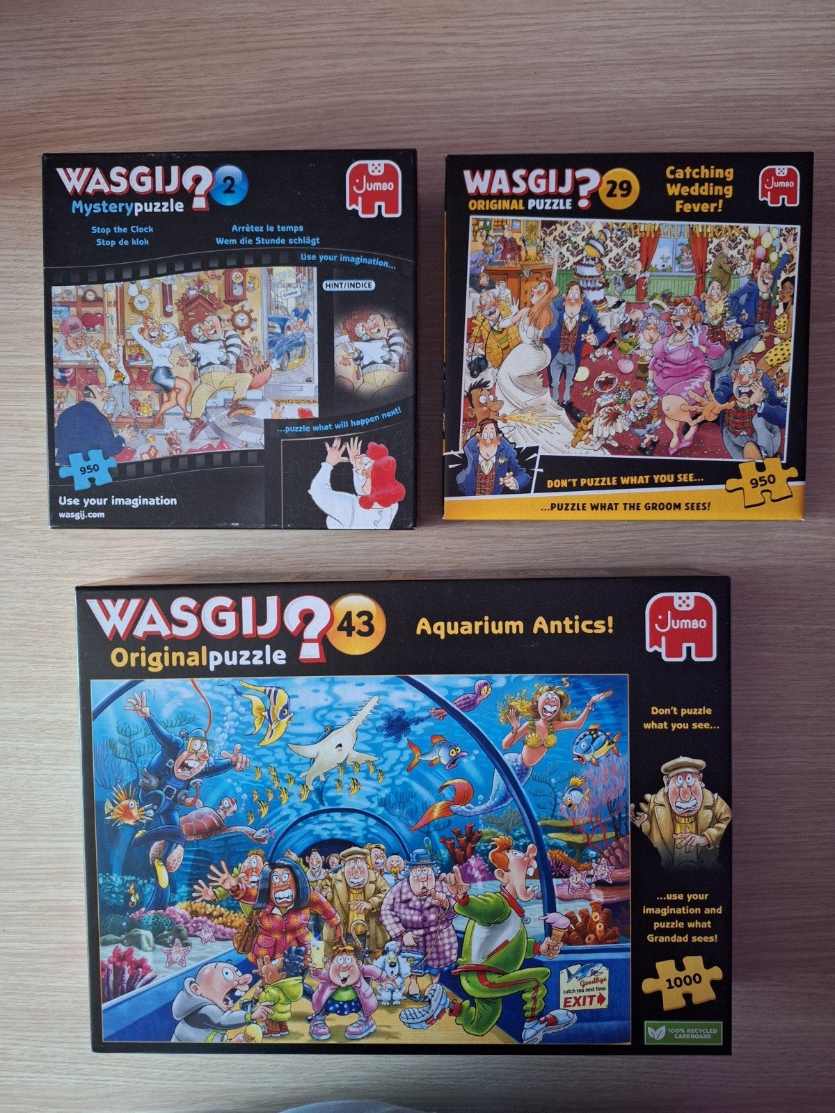 j.v.haasteren, wasgij,Disney etc, Ophalen, 500 t/m 1500 stukjes, Zo goed als nieuw, Legpuzzel