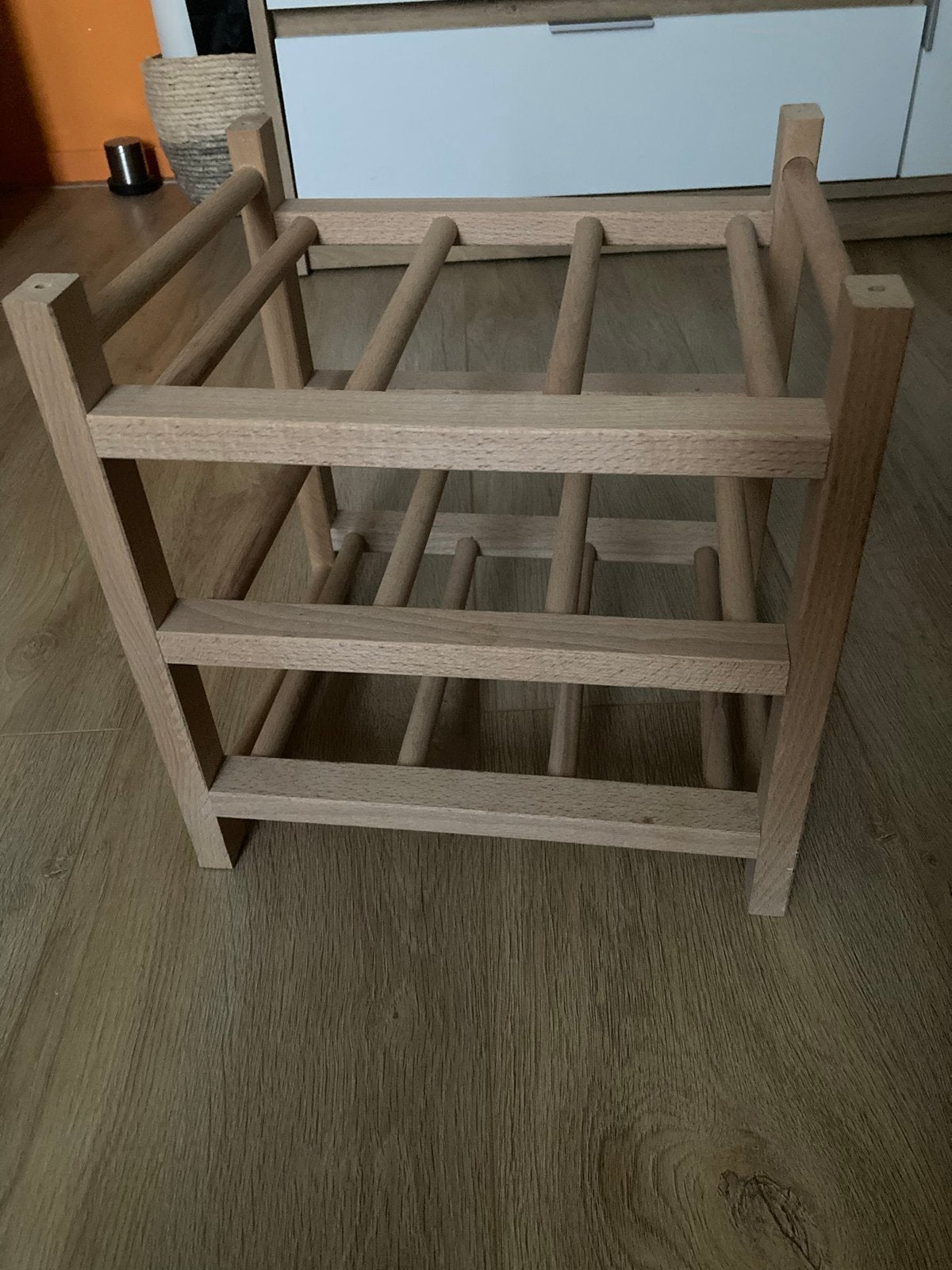 Ikea Hutten wijnrek - Houten flessenrek, Ophalen, Gebruikt, 5 tot 15 flessen, 5 – 50
