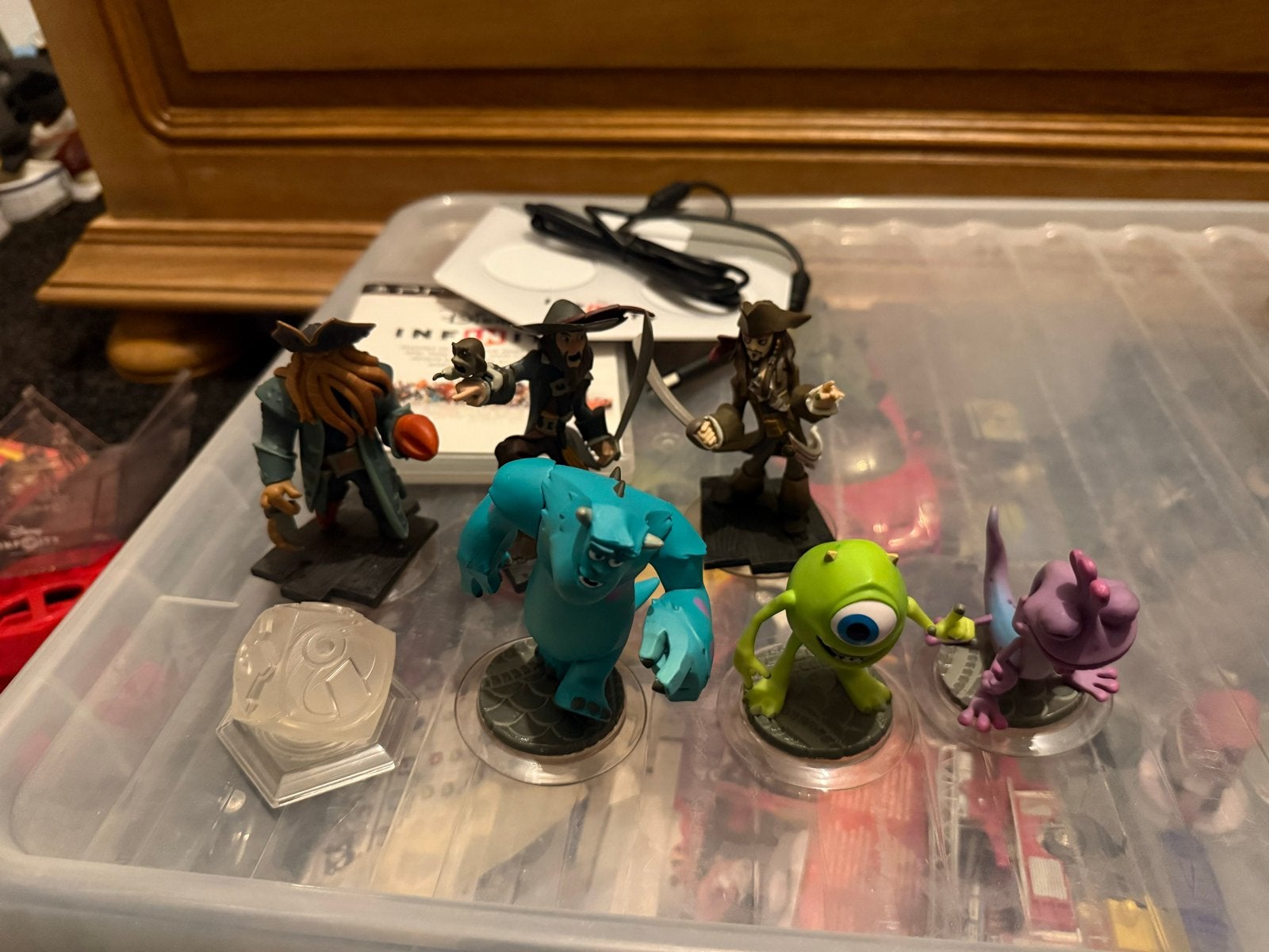 Disney Infinity Figuren: Monsters Inc. & Pirates of the Cari, Ophalen of Verzenden, Gebruikt