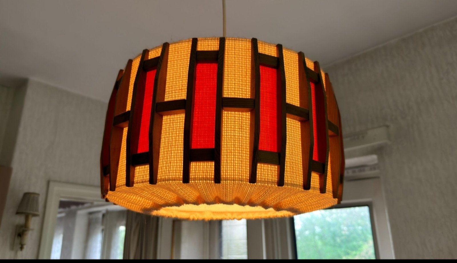 Space Age jaren 60 oranje lamp - warme sfeerverlichting, Ophalen