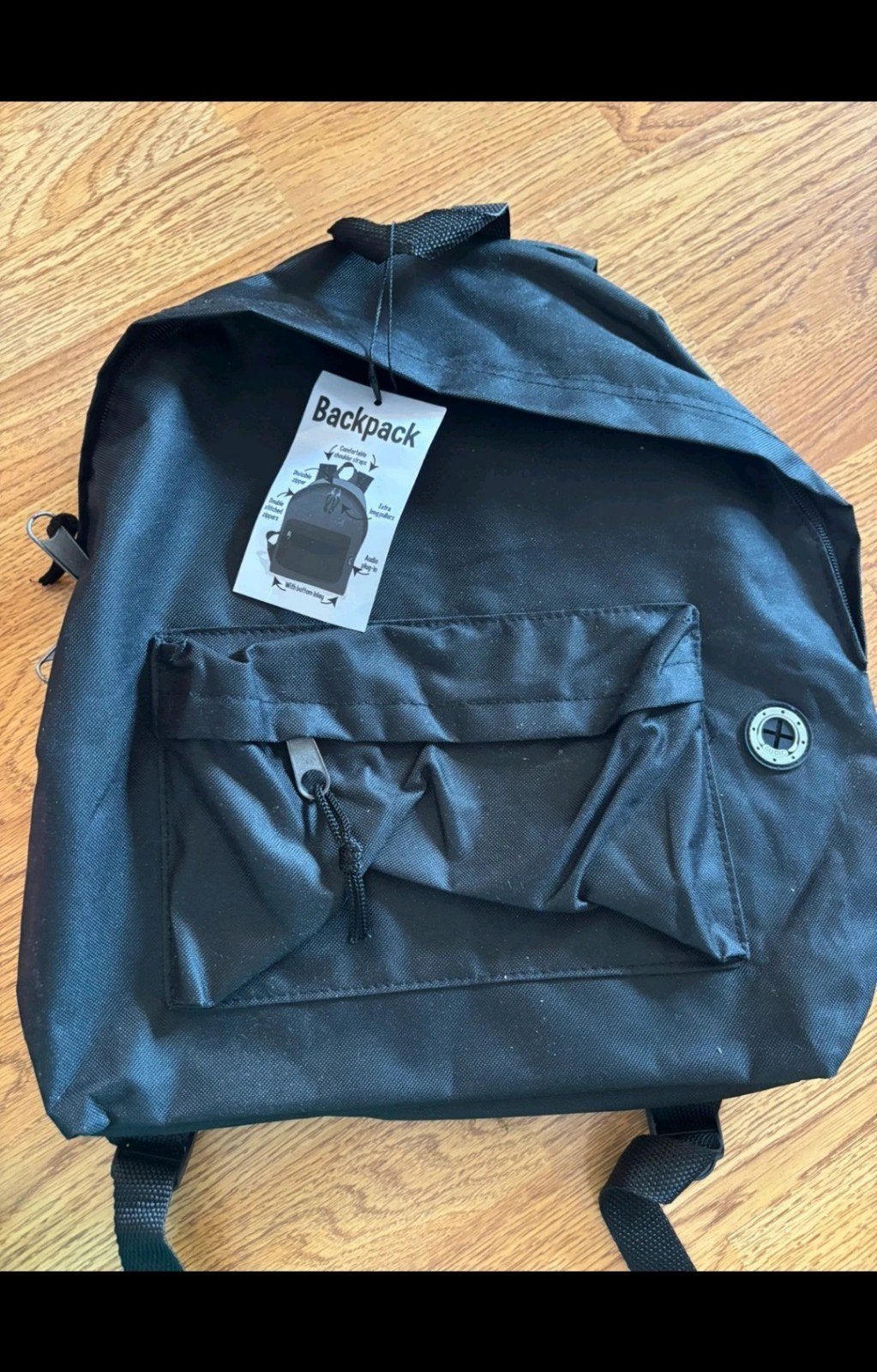 nieuwe zwarte rugtas, 30 tot 40 cm, Rugtas, Zwart, Nieuw