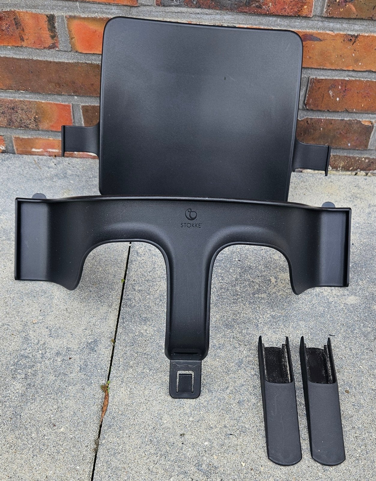 Stokke Tripp Trapp babyset Black, Kinderen en Baby's, Ophalen of Verzenden, Zo goed als nieuw, Meegroeistoel, Aanschuifbaar