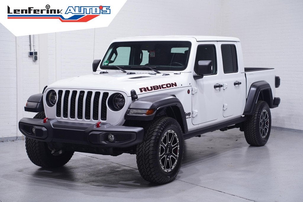 Jeep Gladiator 3.6 V6 285 pk Rubicon Grijs Kenteken 2-Zits N, Auto's, Jeep, Gebruikt, Wit, Bedrijf, Vierwielaandrijving