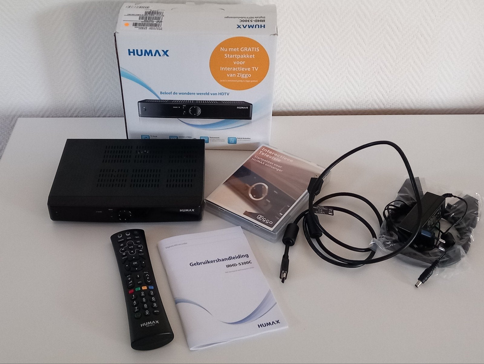 Humax IRHD-5300C Digitale HDTV Kabelontvanger Ziggo, Audio, Tv en Foto, Decoders en Harddiskrecorders, Ophalen of Verzenden, Gebruikt