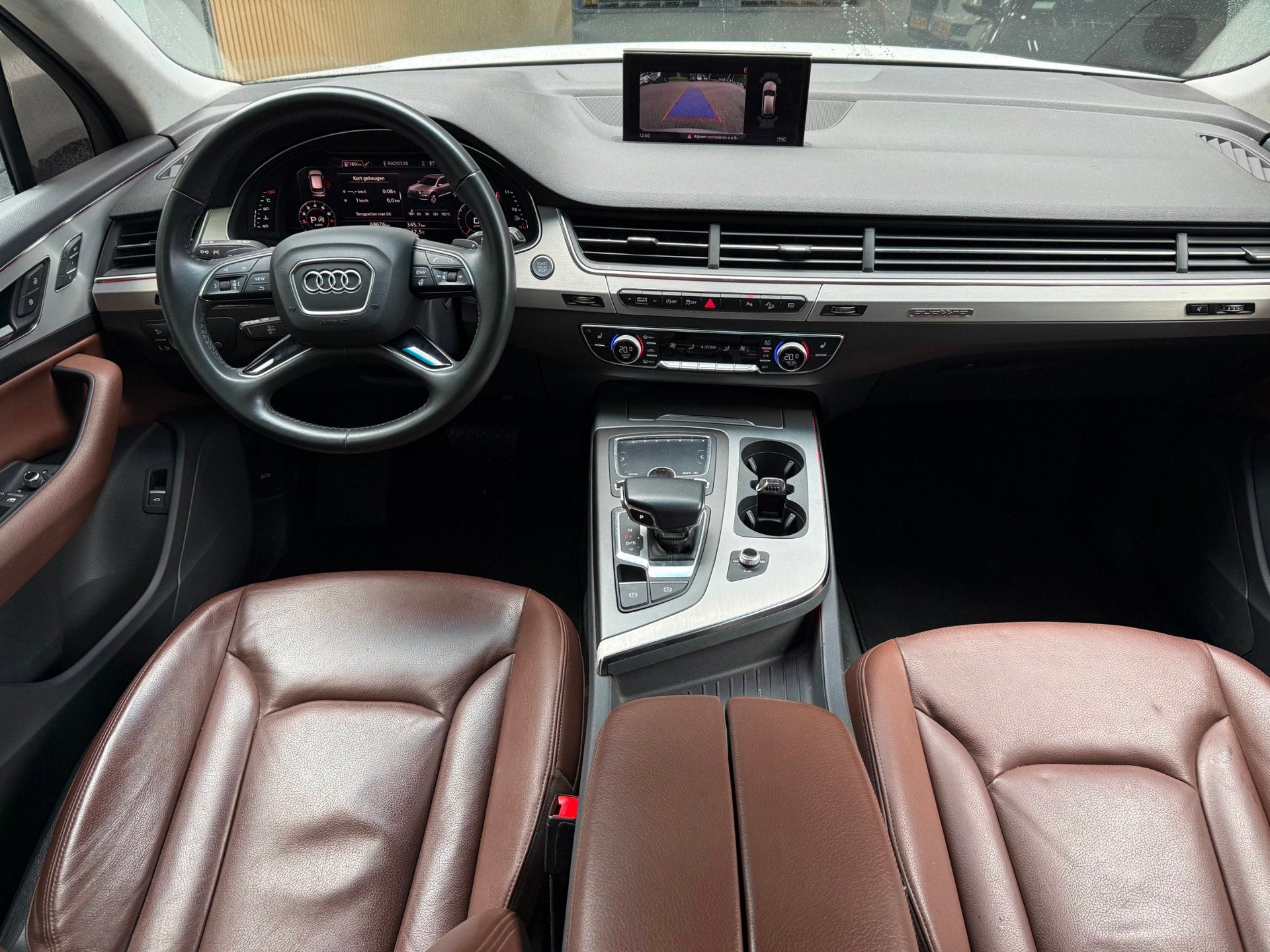 Audi Q7 45TFSI Pro Line + l Pano l Volleder l Virtual l Expo, Auto's, Gebruikt, 4 cilinders, Verwarmde buitenspiegels, SUV of Terreinwagen
