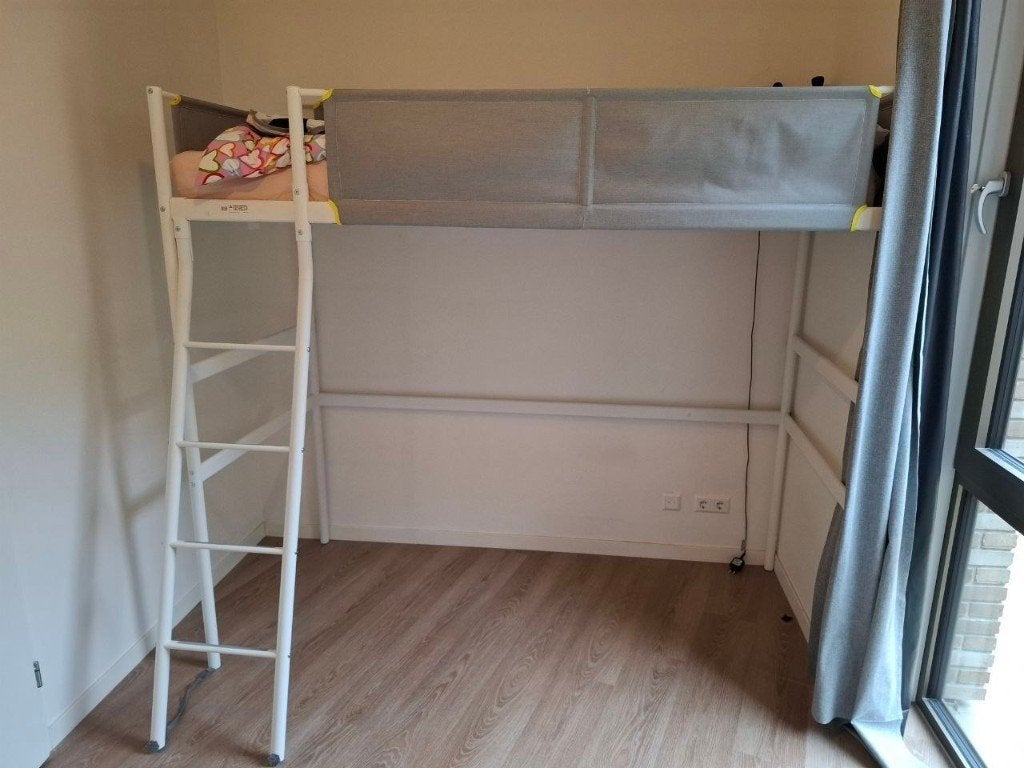 IKEA VITVAL loft bed frame, Ophalen, Gebruikt, Hoogslaper of Stapelbed, Minder dan 70 cm