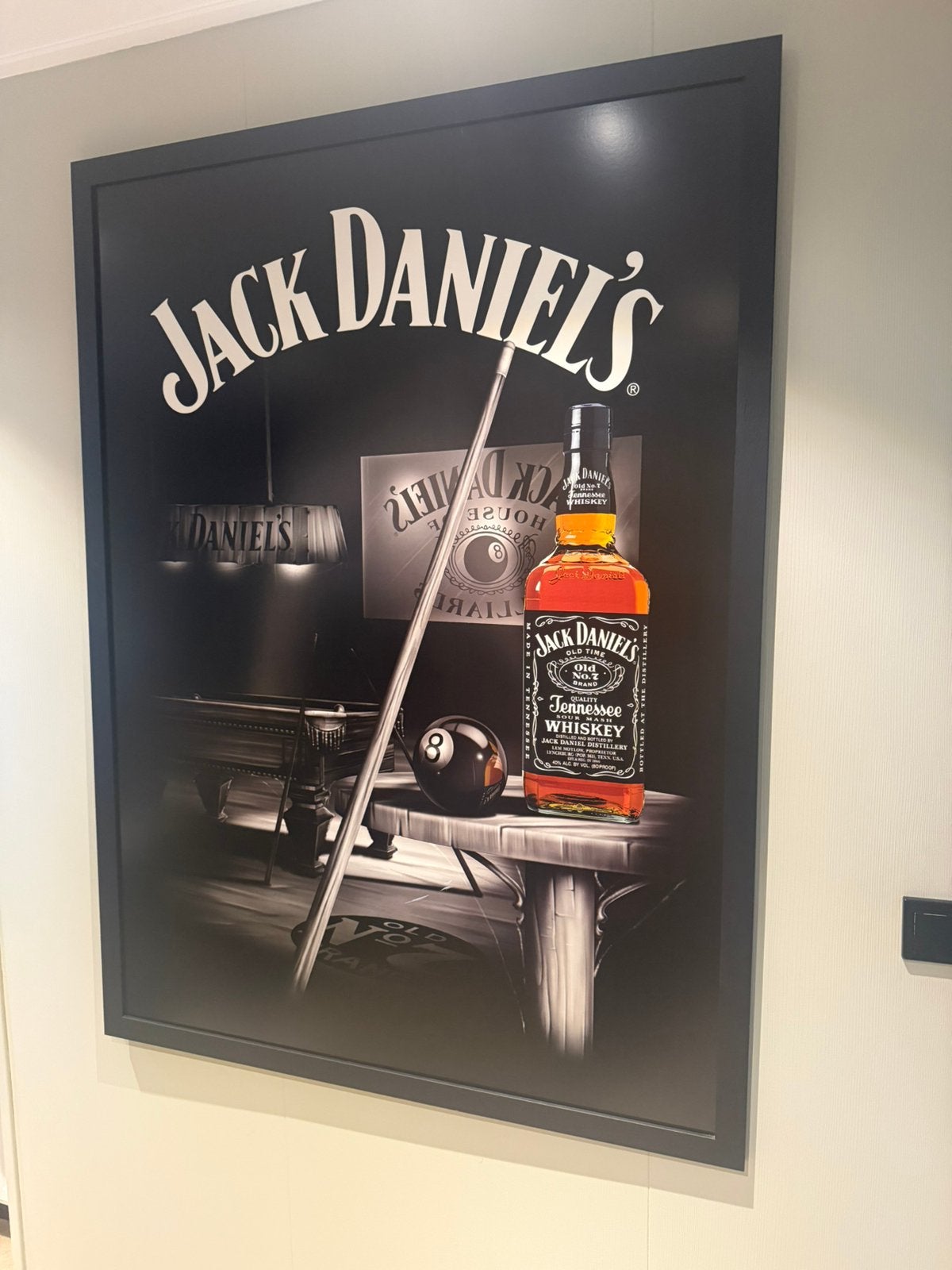 Jack Daniels schilderij, Huis en Inrichting, Ophalen, Zo goed als nieuw, Print
