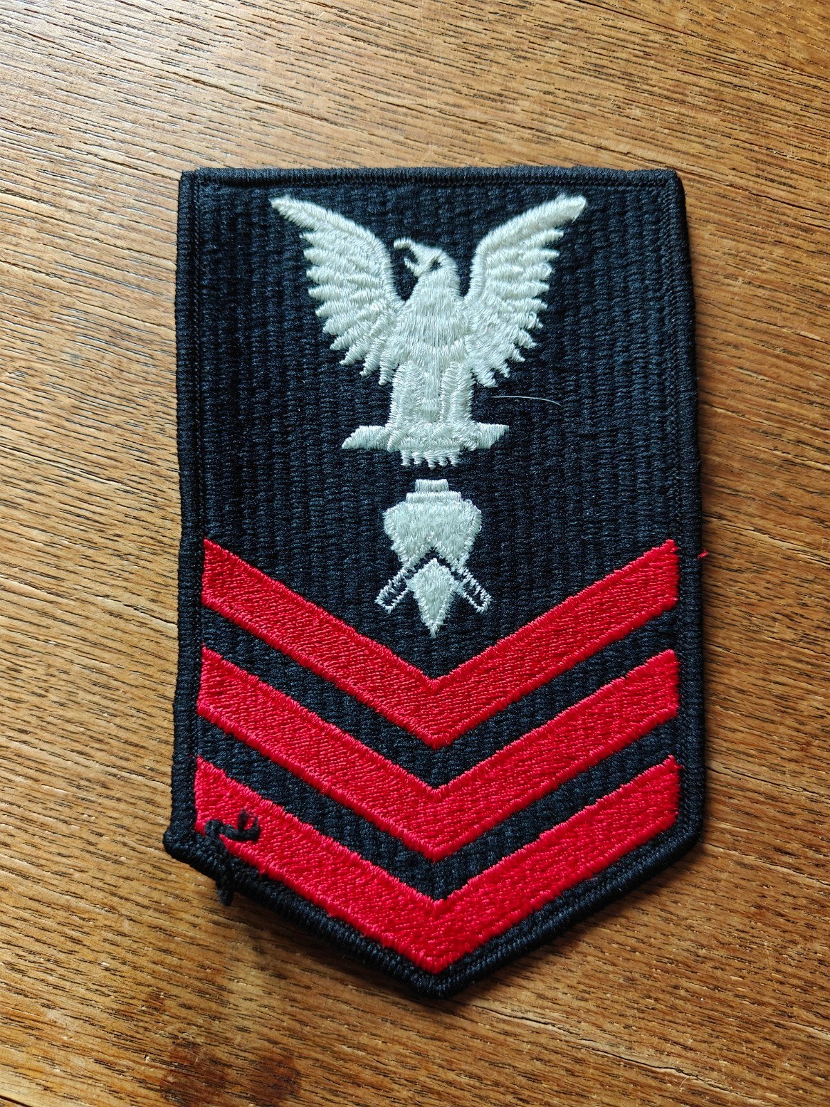 Navy rang patch zwart 27, Verzamelen, Militaria | Algemeen, Ophalen of Verzenden, Marine, Nederland, Embleem of Badge
