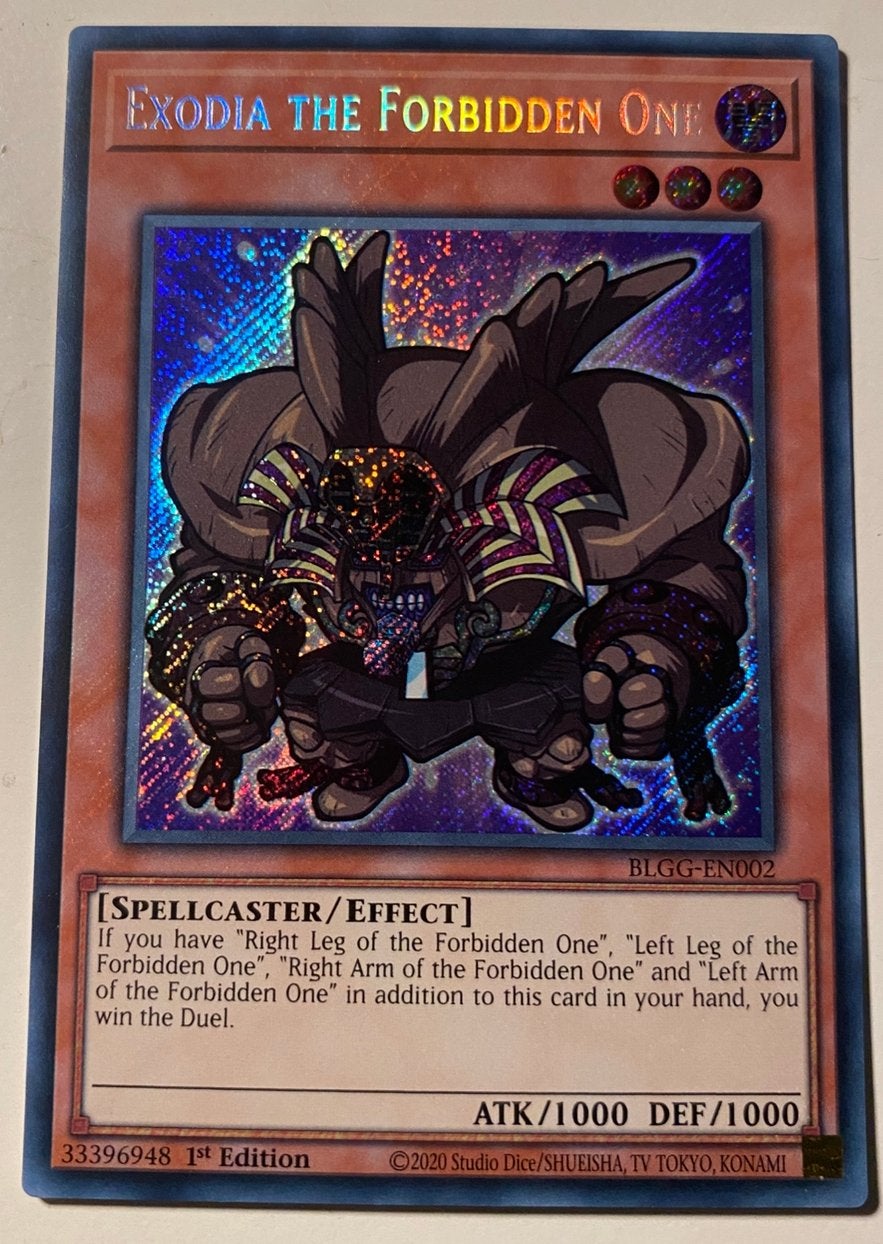 Yu-Gi-Oh! Toon Style Exodia the Forbidden One BLGG 1st Ed !, Hobby en Vrije tijd, Verzamelkaartspellen | Yu-gi-Oh!, Ophalen of Verzenden