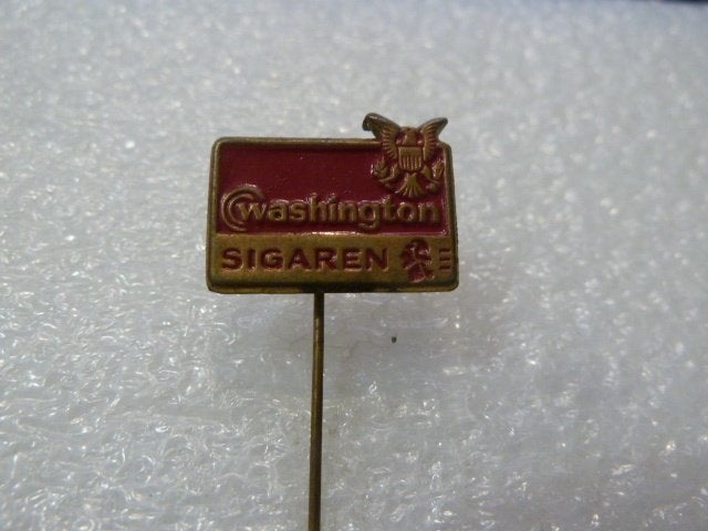 Washington Sigaren Speldje - Uniek Verzamelaarsobject, Ophalen of Verzenden, Gebruikt, Overige onderwerpen, Speldje of Pin