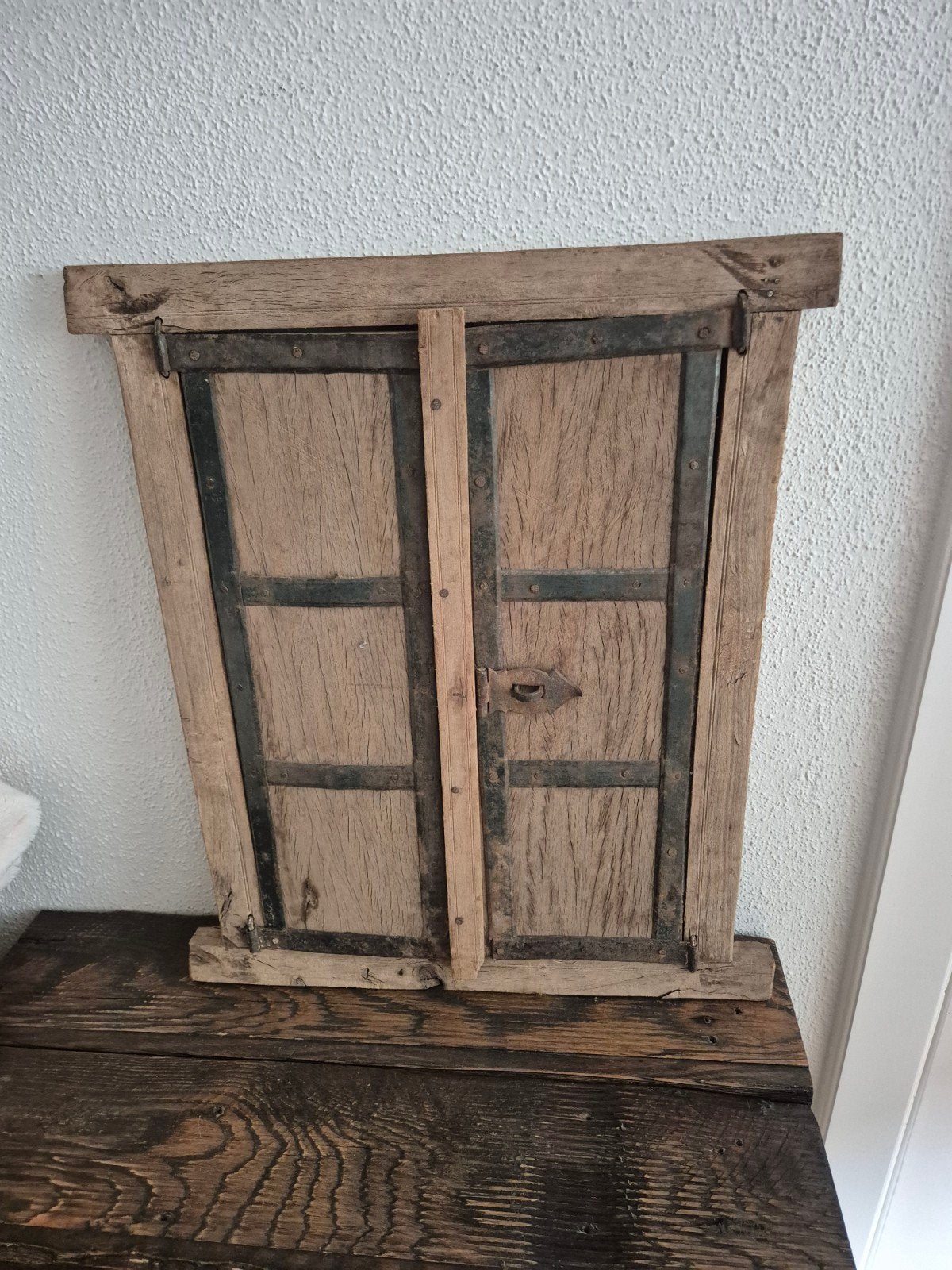 oud houten luik, Ophalen, Gebruikt