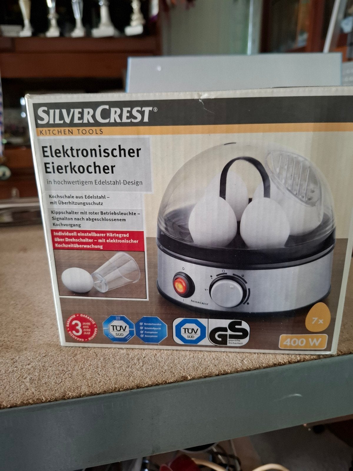 SilverCrest Eierkoker - H-3278 - RVS design, Ophalen of Verzenden