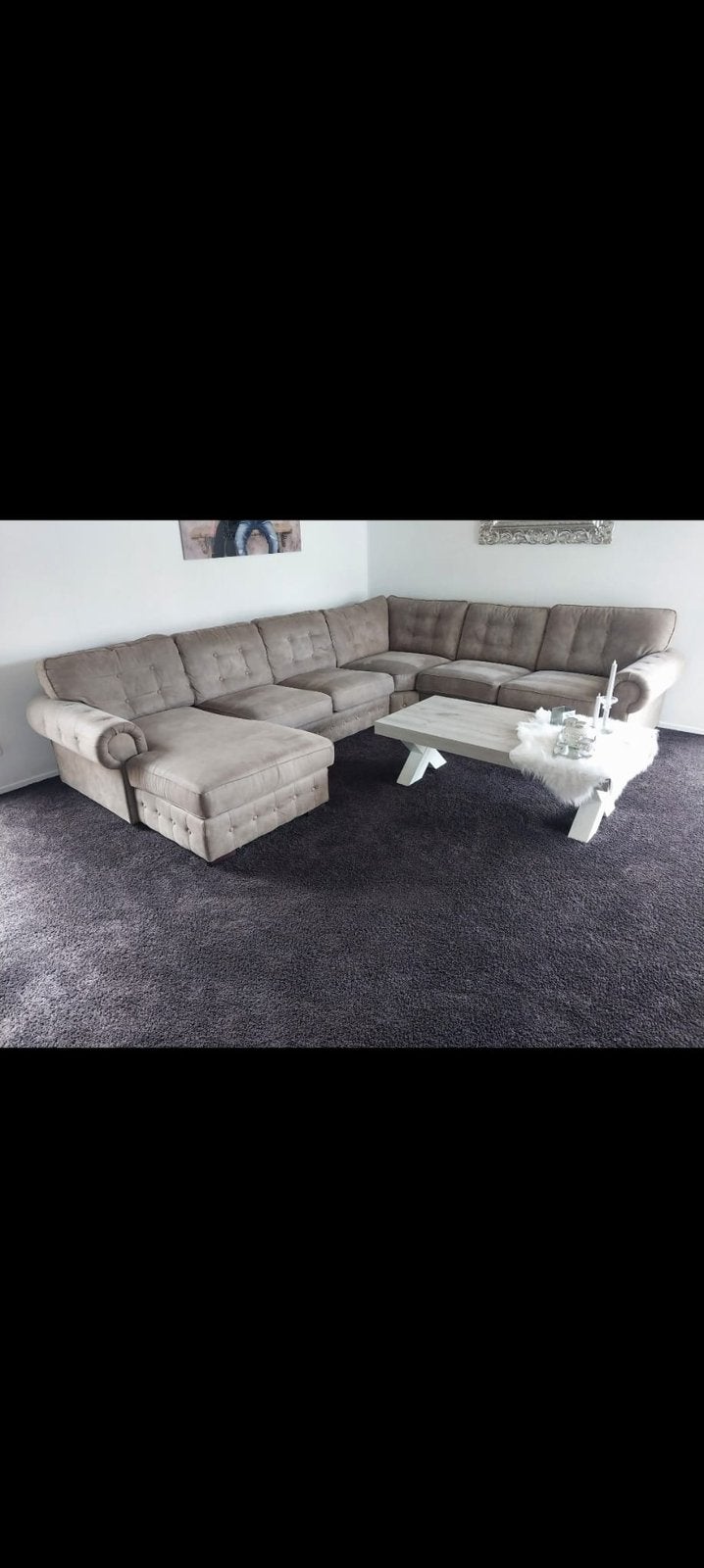 6 eetkamerstoelen en hoekbank, Ophalen