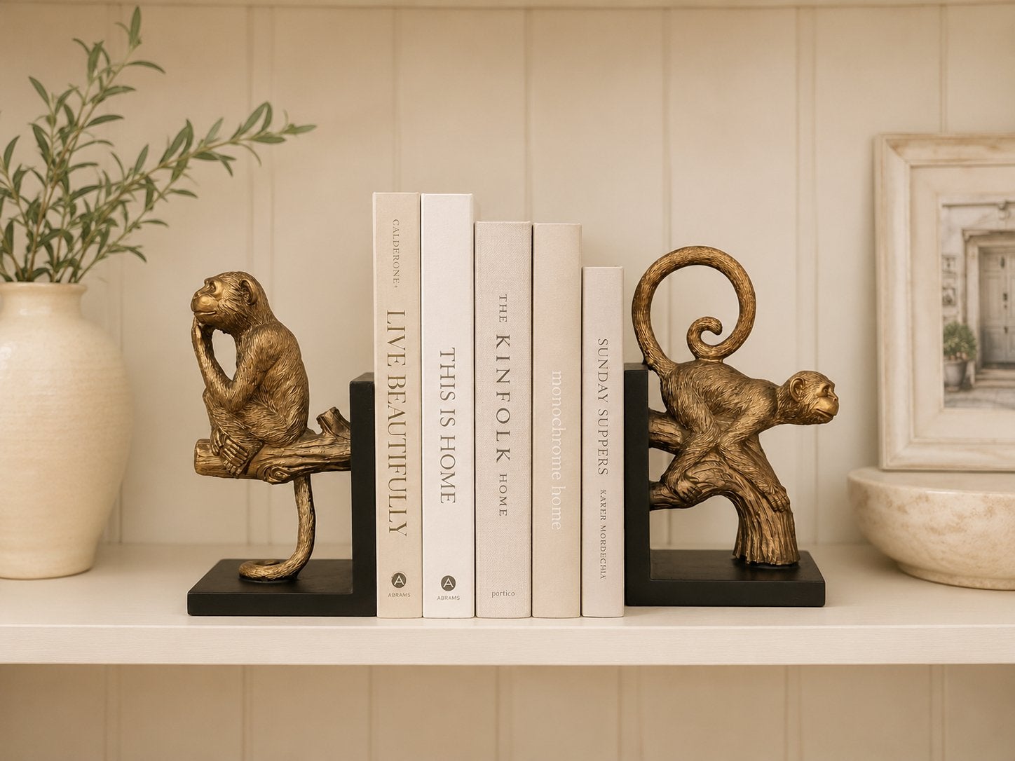 Unieke Boekensteunen Aap - Steun de Zwerfhonden in Griekenla, Vintage, Overige materialen, Verzenden, Nieuw