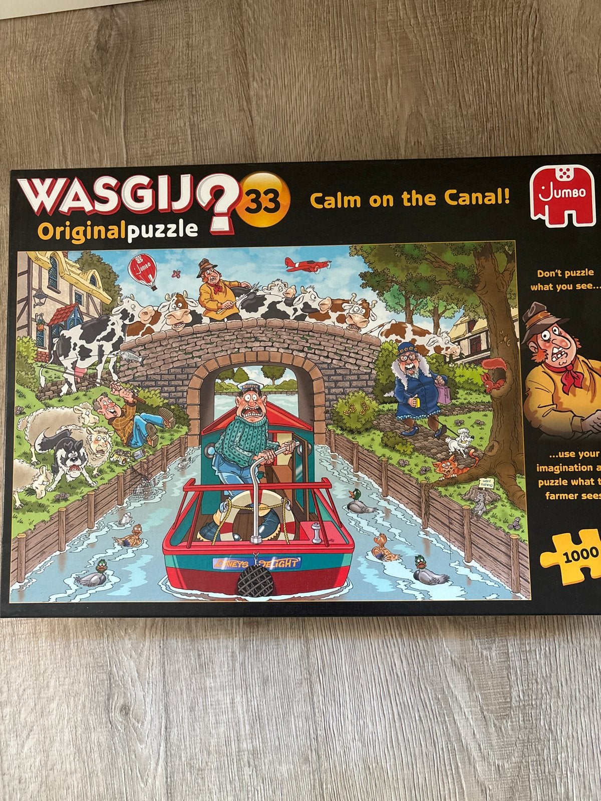 Wasgij Original 33: Calm on the Canal! - 1000 stukjes, Ophalen, 500 t/m 1500 stukjes, Zo goed als nieuw, Legpuzzel