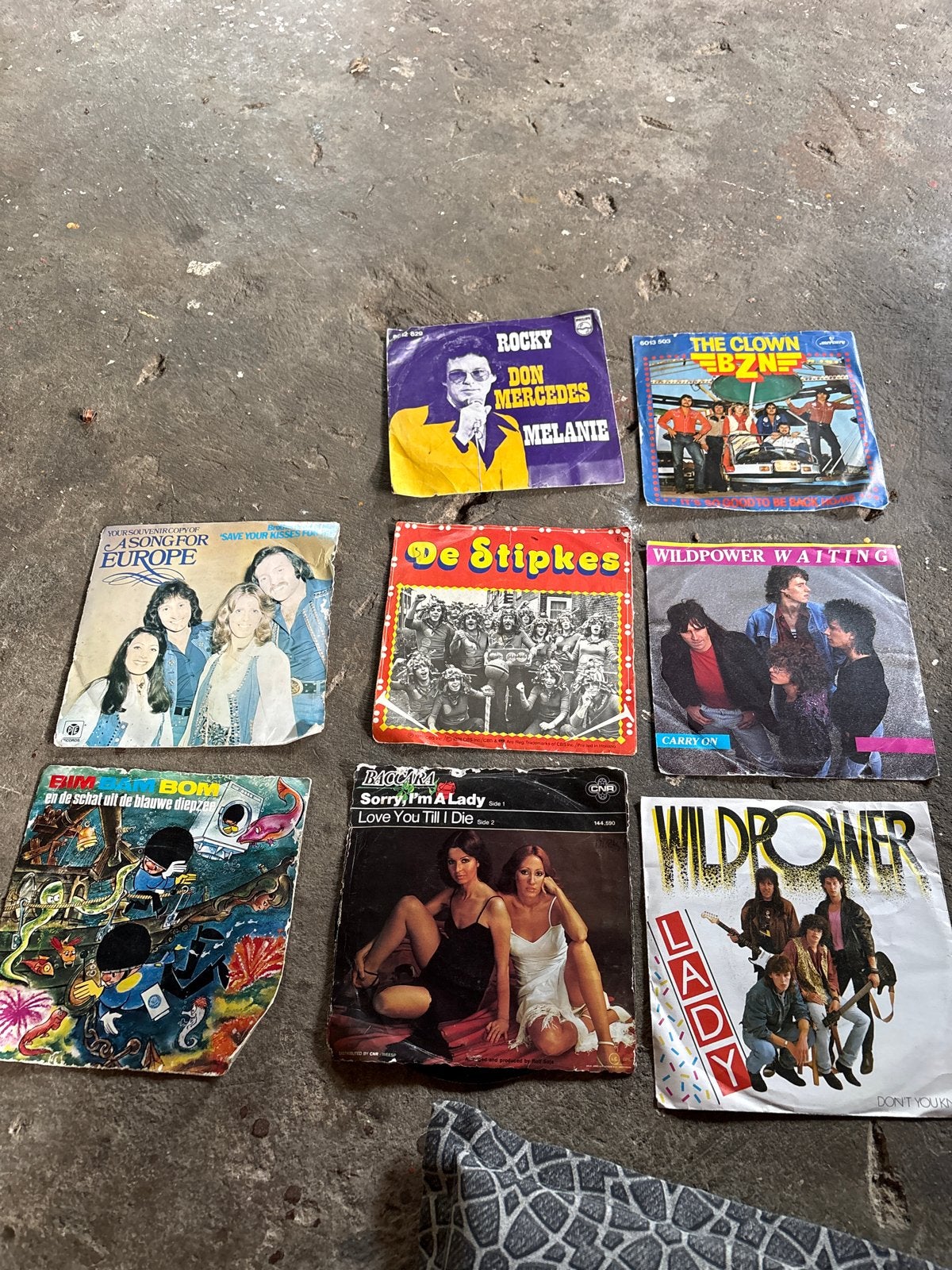 Partij van 9 diverse vinyl singles (7 inch), Gebruikt, 7 inch, Ophalen of Verzenden, Pop