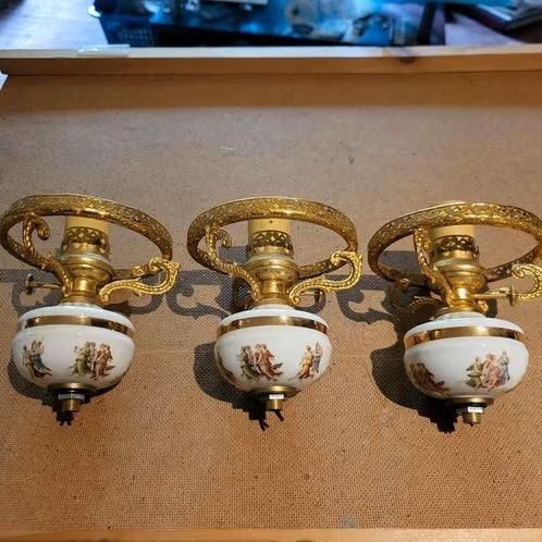 Porselein lamp staand en hang, Ophalen of Verzenden