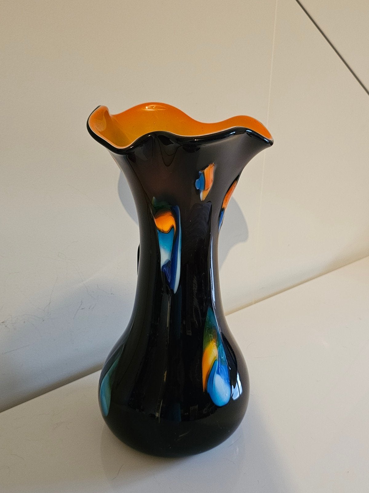 Murano stijl glazen vaas - 35 cm, Verzenden