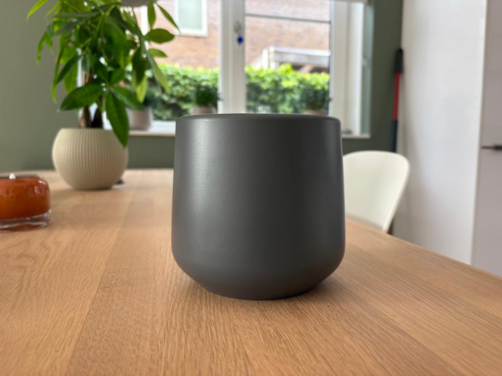 Pot Mica grijs 13,5 cm hoog, Ophalen, Overige kleuren