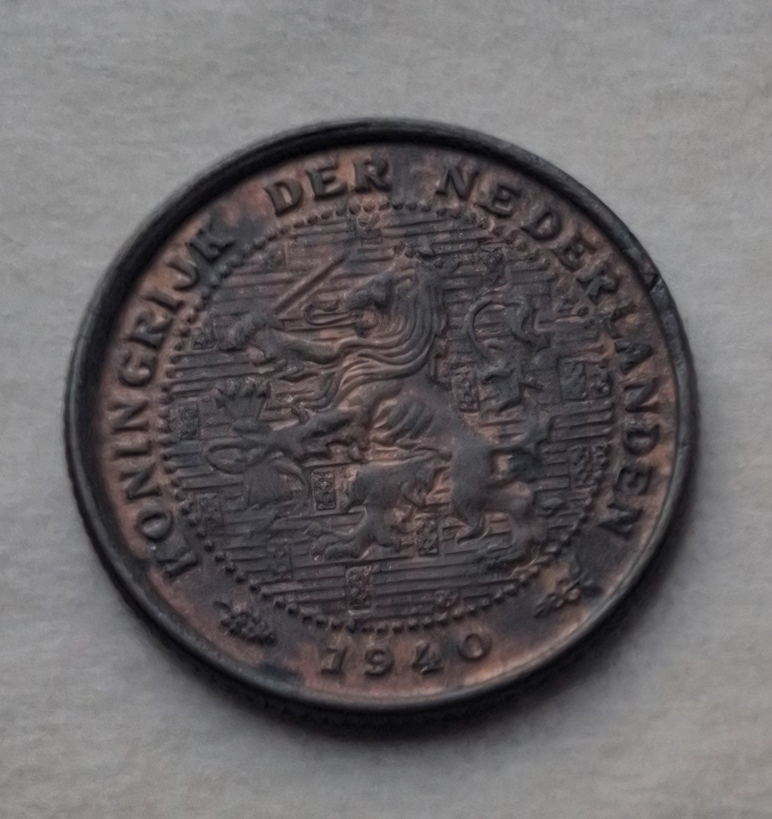 Nederland 1/2 Cent 1940 Koningin Wilhelmina, Ophalen of Verzenden, Koningin Wilhelmina, Overige waardes, Losse munt
