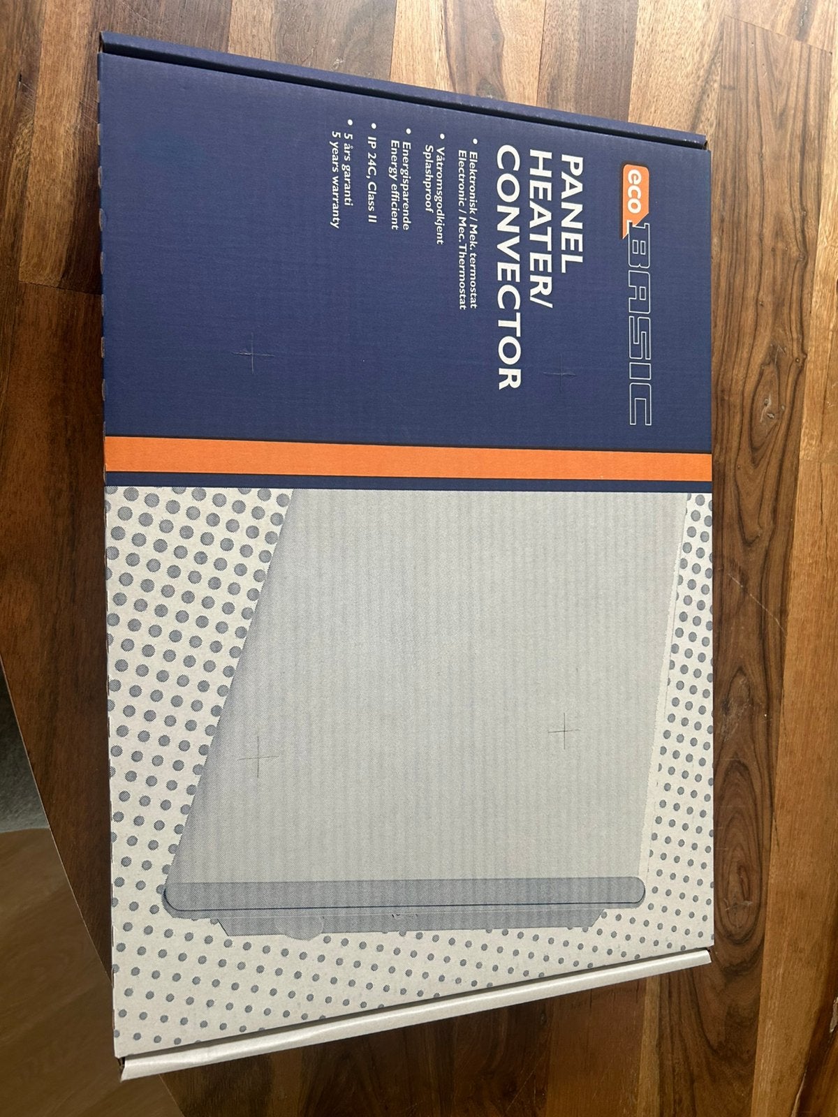 Eco basic panel heater, onuitgepakt, Ophalen, 30 tot 80 cm, Radiator, Minder dan 60 cm