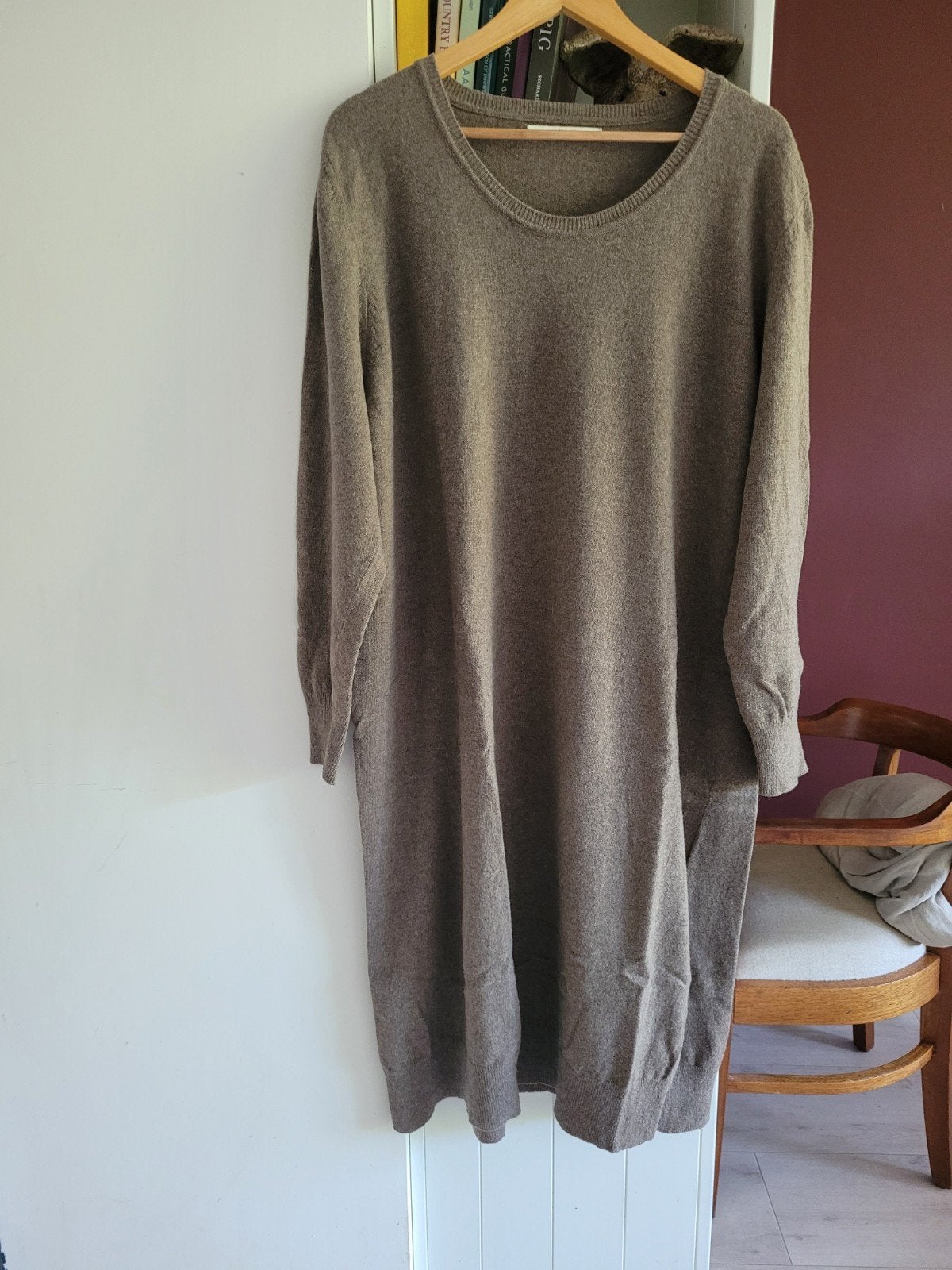 gebreide wollen jurk XL Sibin Linnebjerg, Kleding | Dames, Jurken, Ophalen of Verzenden, Zo goed als nieuw, Maat 46/48 (XL) of groter