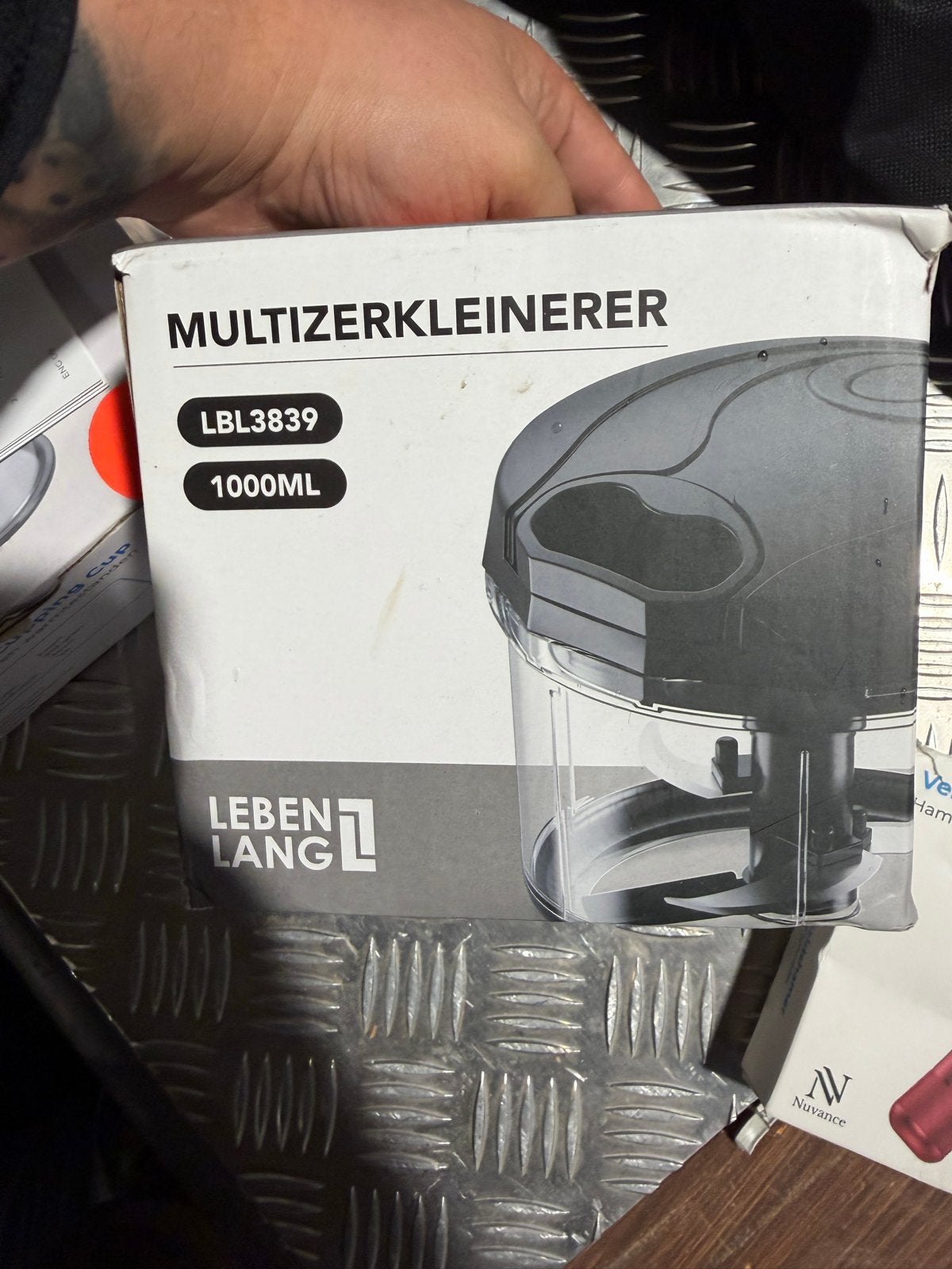 Multizerkleinerer - Hakmolen 1000ML, Witgoed en Apparatuur, 1 tot 2 liter, Ophalen of Verzenden, Nieuw, 1 snelheid