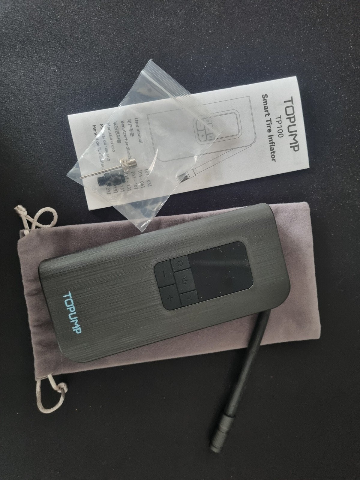 Elektrische Bandenpomp met Drukmeter, Ophalen, Drukmeter, Zo goed als nieuw