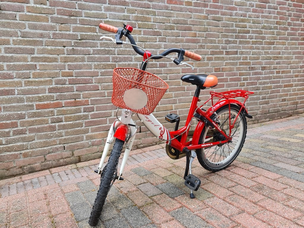 MEISJESFIETS POPAL ANGEL 2477 ROOD 24 INCH, Fietsen en Brommers, Ophalen, Terugtraprem, Handrem, Popal