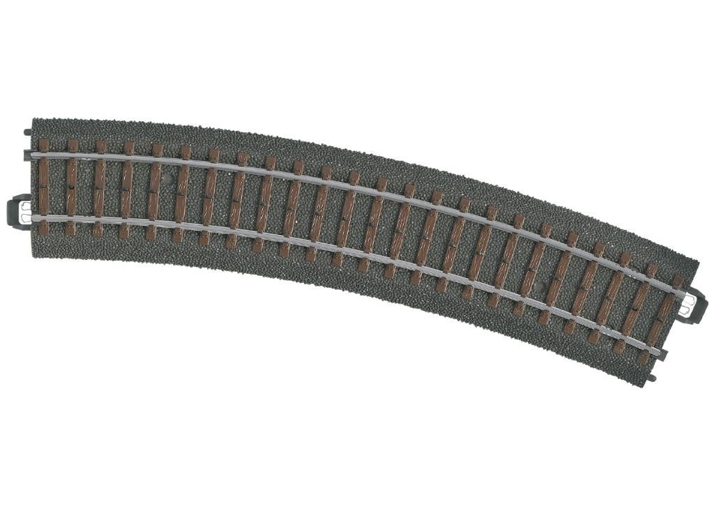 C rails gebogen 224 6 stuks, Wisselstroom, Verzenden, Rails, Zo goed als nieuw