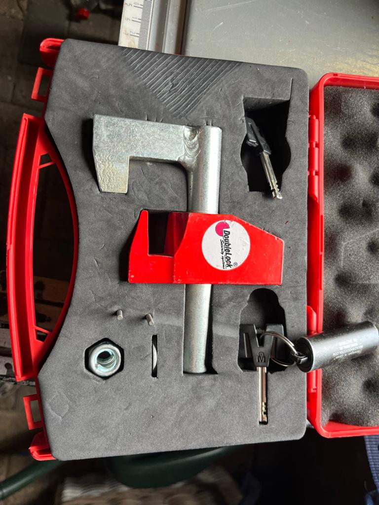 Double Lock disselslot met 2 sleutels, Caravans en Kamperen, Caravan accessoires, Gebruikt, Ophalen of Verzenden