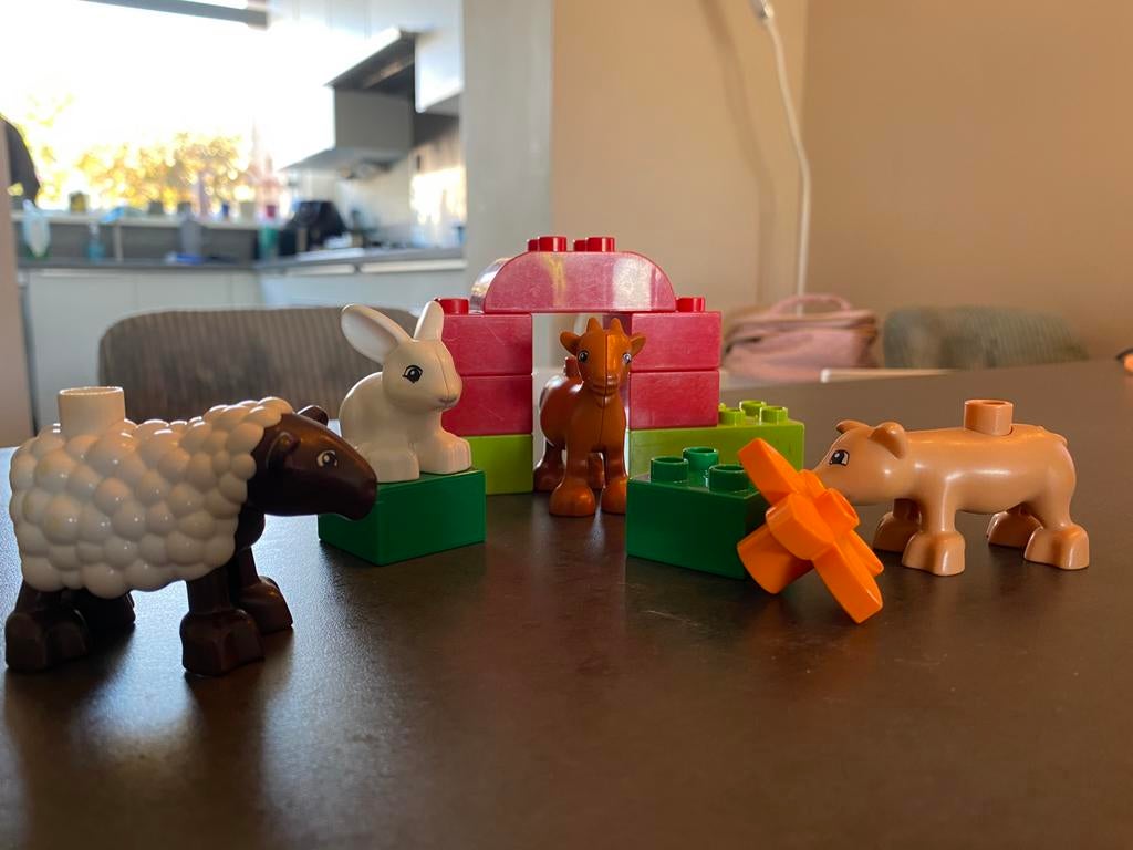 Duplo kinderboerderij 10522, Kinderen en Baby's, Speelgoed | Duplo en Lego, Ophalen of Verzenden, Zo goed als nieuw, Duplo