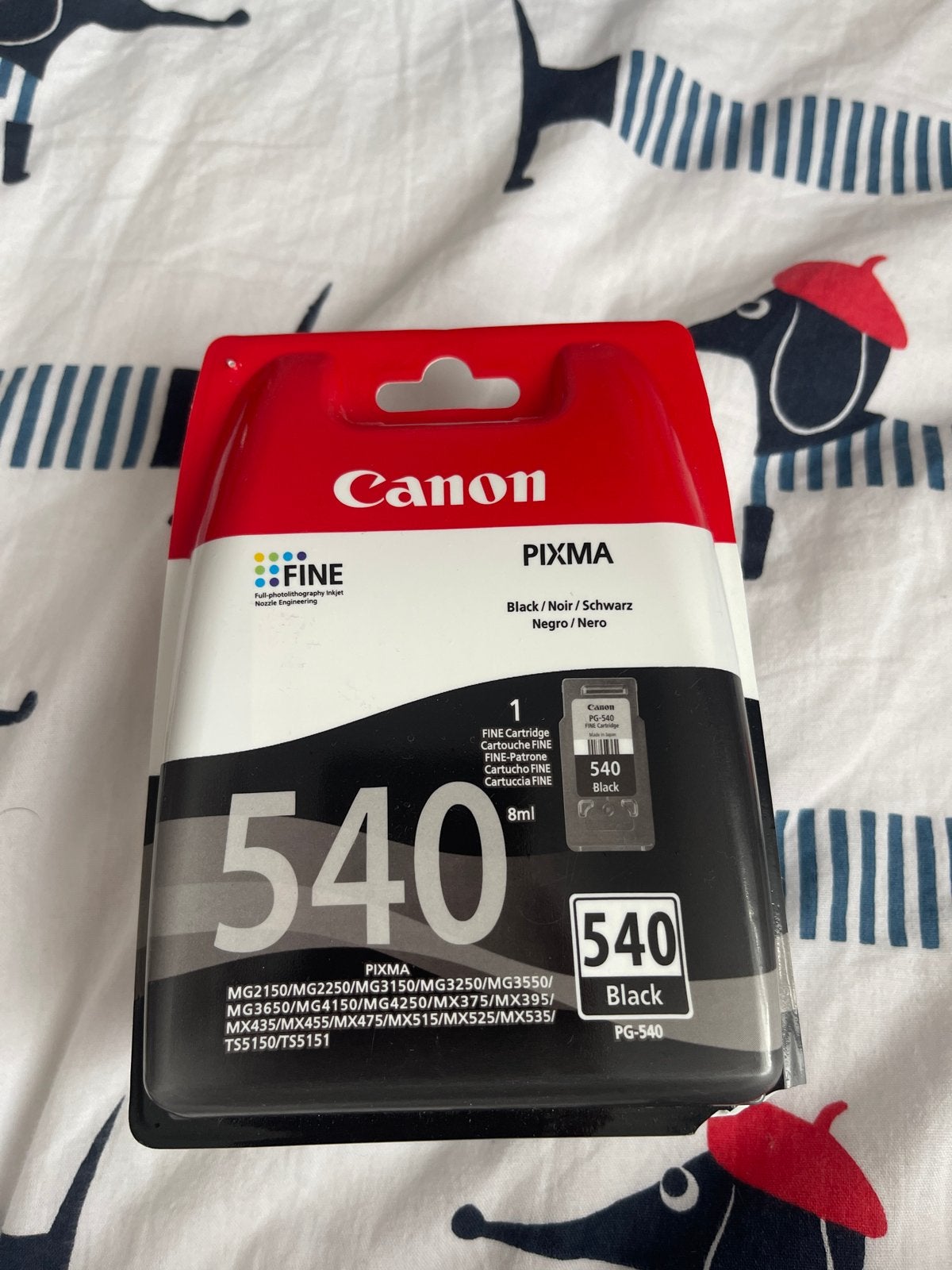 Canon Pixma PG-540 Zwarte Inktcartridge - Nieuw, Computers en Software, Printerbenodigdheden, Ophalen of Verzenden, Nieuw, Cartridge