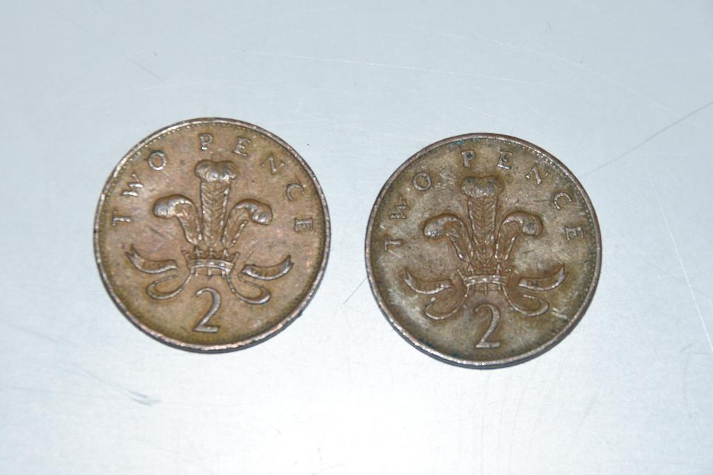 2 Two Pence munten 1990 UK Engeland, Verzenden, Overige landen, Setje